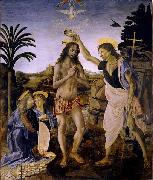 Andrea del Verrocchio The Baptism of Christ oil